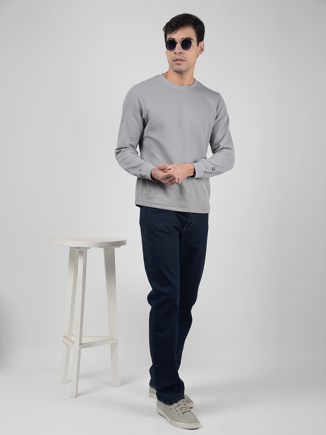 Numero Uno Men Solid Dark Blue Jeans